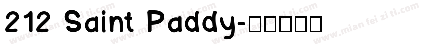 212 Saint Paddy字体转换